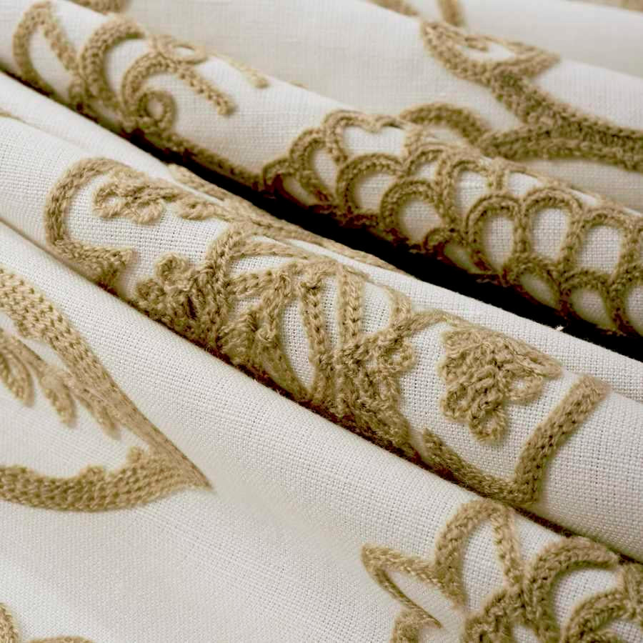 05692 Cotton Floral Crewel Embroidery